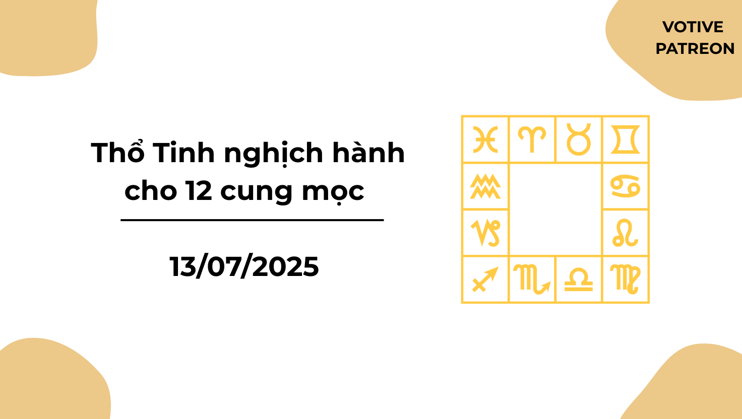 Thổ Tinh Retro - dự đoán cho 12 cung mọc